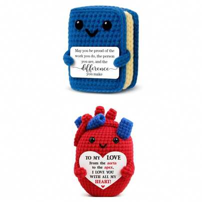 1PCInspirational Work Gift For Coworker | 'Proud Of The Work You Do' Crochet Book | Positive Energy Keepsake For Retirement, Farewell, New Job