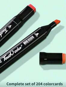 Touch Markers, Dual-Tip Markers With Base, Professional Set For Drawing, Art, Lettering, Graphic Design, And Projects - Rectangle - View 3