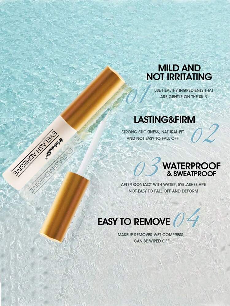 Waloshow 1-5 piezas Pegamento para pestañas postizas de 5ml, pegamento para pestañas postizas con forma súper, pegamento para extensión de pestañas en racimo de secado rápido y larga duración, resistente al agua y sin látex, adecuado para ojos sensibles para DIY de pestañas postizas (Blanco) - Blanco - Añade 5