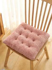 1Pc Plush Seat & Back Cushion, Thickened Soft Warm Cushion, Non-Slip Universal Chair Pad For Home Dining Chair, Office Chair, Student Chair, Car Seat - Multicolor - View 16