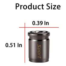 NEW- Tire Valve Stem Cap, Anti-Theft Design Zinc Alloy Stem Covers, 4 Pcs Auto Wheel Cap Sets With Rubber Seal, Universal Vehicle Accessories Fit For Cars, Trucks, Motorcycles, Bicycles (Gold) - Gold - View 2