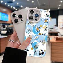 Collage con temática de fútbol argentino, , campeón, estrellas y banderas. Esta elegante funda es compatible con Samsung, Apple, VIVO, OPPO, , Transsion, ,  y Honor. Fabricada en silicona TPU, ofrece protección contra golpes y caídas, además de una sensación superior. Es un regalo ideal para familiares, amigos y seres queridos, y una opción perfecta para San Valentín y Año Nuevo. - Plateado - Ver 1
