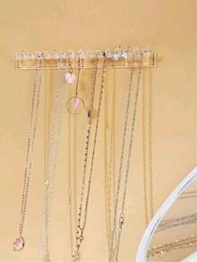 1/3Pcs Necklace Rack, Necklace Organizer Wall Mount 8 Hooks For Hanging Necklaces, Jewelry, Bracelets, Bracelets And Rings, Girls And Women's Gifts - Multicolor - View 6