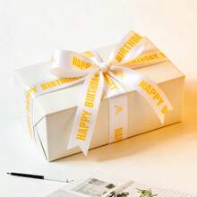 5 Yards/Pack Birthday Cake Ribbon, English Letter Colorful Ribbon Gift Box Baking Bouquet Decor Tie Ribbons, Designed For Birthday, Party, Gift Bouquet Baking Packaging, Adding Ceremony To Every Heartfelt Gift - 8 - View 7