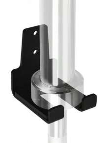 Yes4All Soporte Vertical para Barras olímpicas montado en la Pared, Estante de Almacenamiento para Barras, Estante para Barras Colgantes para Equipo de Fitness en casa - barra de pared - 1 barra - Ver 4