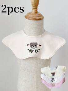 Babero giratorio 360° para bebé, paño atrapa babas para alimentación infantil, baberos antideslizantes para babeo - Multicolor - Ver 14