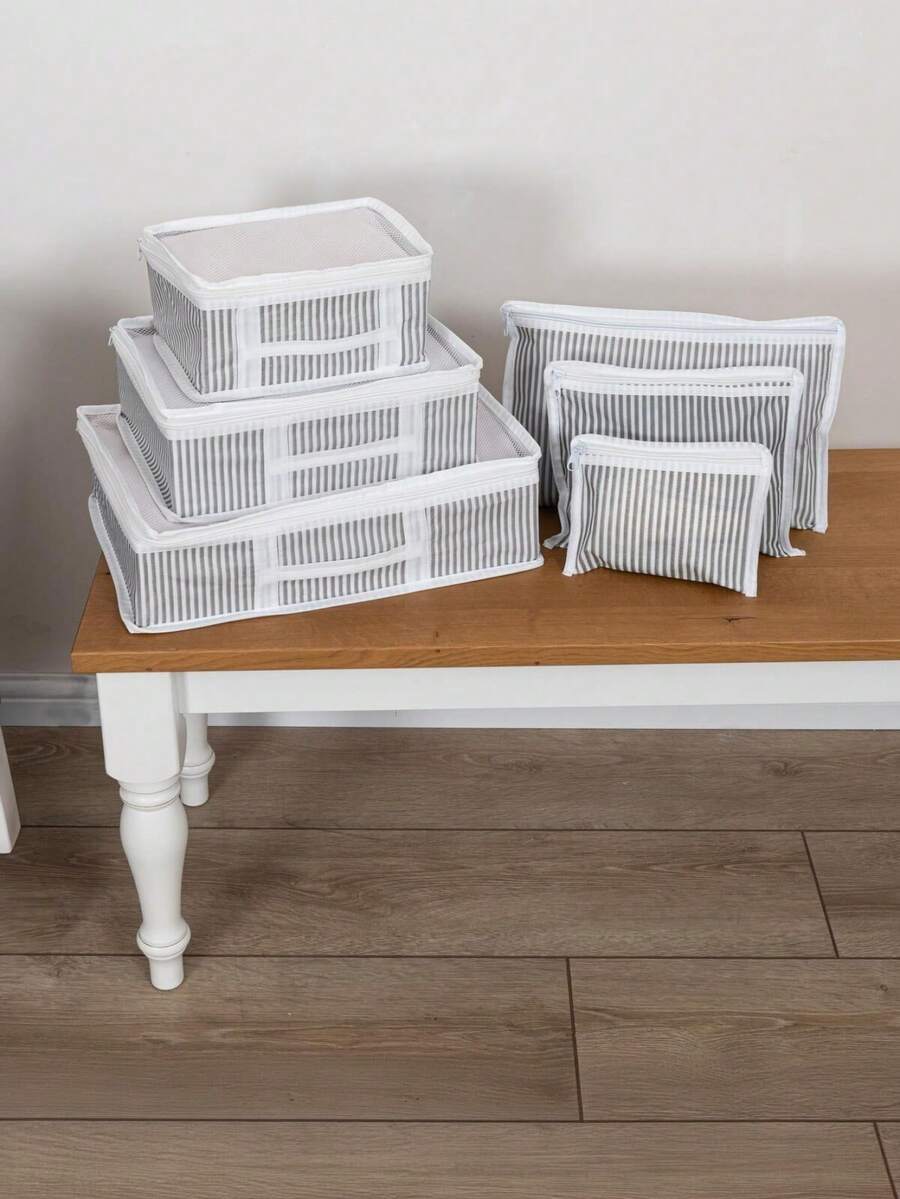 Bavul Organizer Çizgili 6 Parçalı - Multicolor - View 1