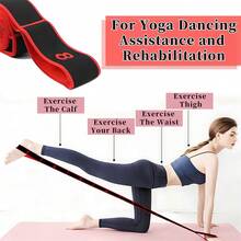 1条瑜伽阻力带，无背肩部健身器材，分段编号拉伸带 - 彩色 - 查看 5