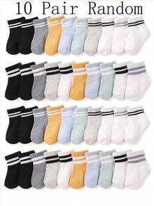20/10/5 Pairs Unisex Baby Socks, Comfortable & Cute, Suitable For Infants, Newborns, Toddlers. Christmas/Thanksgiving Gift. - Multicolor - View 9