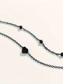 1 件可调节时尚简约蛇骨脚链，适合日常佩戴或派对首饰 - 銀色 - 查看 11