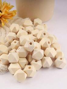 10pcs/50pcs/200pcs Natural Unprocessed Wooden Beads, Round Loose Beads, Wooden Spacer Beads For Crafts, Decoration And DIY (8mm, 20mm, 25mm, 30mm) - Multicolor - View 9