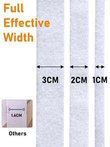 Cinta adhesiva de doble cara con gancho y bucle, autoadhesiva, para fijación de ventanas, marcos de fotos, mosquiteras, alfombras, automóviles con adhesivo fuerte - Blanco - Ver 4