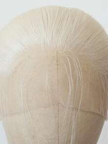 男女通用成人合成蕾丝前假发，13x3高温丝，直发，预拔发际线，180%密度，无胶耐热纤维假发，适合所有人群 - 彩色 - 查看 8