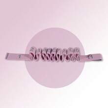 1条8/11/10格瑜伽阻力带，女士健身瑜伽拉伸带，带编号弹力带，舞蹈阻力带，适合家庭或办公室使用 - 彩色 - 查看 9