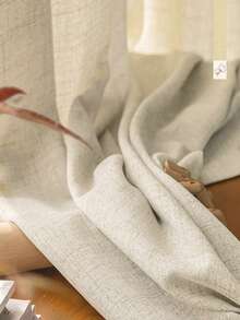 100% Blackout Shield Linen Blackout Curtains For Bedroom 72 Inches Long,Back Tab/Rod Pocket Living Room Drapes,Thermal Insulated Textured Blackout Curtains 2 Panels Set,50" W X 72" L,Cream - 1PC - View 7