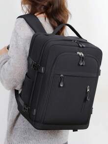 Myco Travel Bag Luggage Bag 40*25*20, Flight-Approved Multi-Functional Backpack, Women's Backpack, Vacuum Compression Bags With Vacuum Pump, Space-Saving Organizer, Frees Up 50% Of Space, Increased Storage, Vacuum Bag Backpack Combo Set - Rectangle - View 3