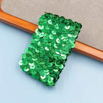 舞台弹力亮片手链，时尚耀眼的派对装饰。