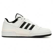 Adidas FORUM LOW CL 轻便透气低帮休闲运动鞋，男女通用 - 一號黑/亮白 - 查看 7