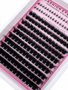 160D Extra Long Lashes, 6-18mm Length, DD Color, 178pcs/Pack, Thick Individual Lashes, DIY Eyelash Extension, Cartoon Style, Mink Material, Suitable For Various Makeup Looks, Reusable, Applicable For Daily Makeup, Cosplay, Daily Life, Wedding, Date, Party, Music Festival, Halloween, Christmas And Other Occasions - DD - 查看 3
