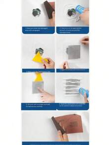 Wall Repair Patches, Drywall Repair Tools, Self-Adhesive Fiberglass Mesh Patches, For Filling Holes, Cracks And Small Openings In Drywall And Ceiling - A - View 7