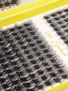384pcs D-Curl Eyelash Extension Clusters, DIY Eyelash Extension Kit For Home Use - Nhiều màu - Xem 5