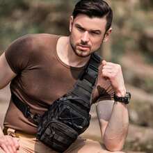 Tactical Shoulder Backpack Rover EDC Outdoor CCW Sling Bag Hiking Camping Pack Concealed Range Bag Hunting Daypack - Multicolor - View 9