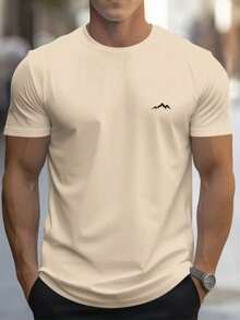 Everest Basic Men's T-Shirt - 米色 - 查看 2