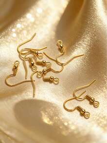 20个/套 18K镀金不锈钢耳钩，多功能DIY首饰制作耳环配件 - 20pcs耳鉤 - 查看 2