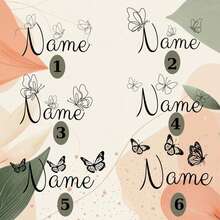 Personalized Butterfly Jewelry Box - Jewelry Travel Case, Bridesmaid Gift, Women's Gift, Mother's Day Gift, Bridesmaid Gift, Female Gift - Multicolor - View 9