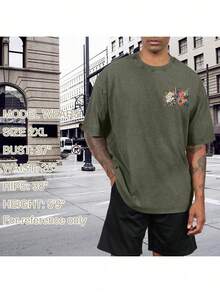 Christian Jesus Shirts For Men Faith God YHWH Shirt Bible Verse Religious Tshirts Oversized Graphic Vintage T-Shirts - xanh quân đội - Xem 6