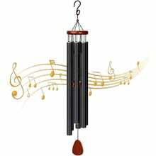 FYTOLE 1pc Outdoor Wind Chime With 12 Aluminum Alloy Tubes And Hanging Hook,Outdoor Memorial Windchime,Holiday Decor,Party Decoration,Suitable For Outdoor Garden And Memorial Space Festival Decoration Rama,Wall Decor Gifts Birthday Graduation - 1PC - 查看 3