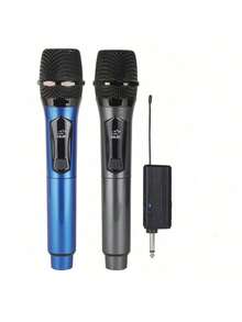 Portable Handheld Microphone, Wireless Microphone, Professional Handheld Unidirectional Moving Coil Noise Canceling Function, 6.35mm Plug, Blue, Suitable For Karaoke, Gaming, Live Streaming And Video Conferencing, Stylish Design | Sturdy Structure, Singing Microphone, 2 In 1 Wireless Microphone, Professional Handheld Microphone, Suitable For Karaoke, Parties, Churches, Performances, Recording - Black - View 16