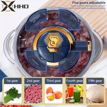 HHD 2026 New Model Electric Meat Grinder, Stainless Steel Fully Automatic Commercial Large Capacity Multi-Function Meat Mincer Vegetable Chopper Garlic Crusher - EU C Type Plug(220-240V) - View 9