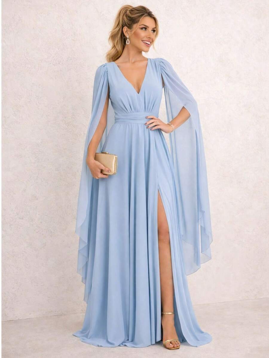 Women Dresses - Baby Blue - View 1