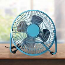 ✨ Ventilador Mini USB 8 Pulgadas  | Portátil y Silencioso | Ajuste de Ángulo | Ideal para Oficina, Escritorio y Hogar | Bajo Consumo | Disponible en Rosa, Azul y Negro : Estructura metálica con aspas de plástico resistente. Fuente de alimentación: USB 5V (incluye cable). No incluye adaptador de corriente. - Ver 3