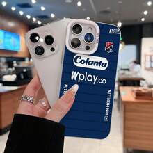 Camiseta de fútbol: Colanta, patrocinador del equipo  de Medellín. Esta elegante funda para teléfono es compatible con Samsung, Apple, VIVO, OPPO, , Transsion, ,  y Honor. Fabricada en silicona TPU, ofrece protección contra golpes y caídas, además de una sensación superior. Es un regalo ideal para familiares, amigos y seres queridos, y una opción perfecta para San Valentín y Año Nuevo. - Plateado - Ver 1