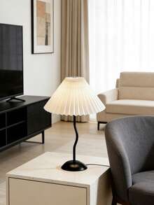1pc USB Powered Black & White Retro Desk Lamp, Suitable For Bedside, Hostel, Dining Room, Camping, Minimalist Warm Light Atmosphere Lamp - Black - View 12