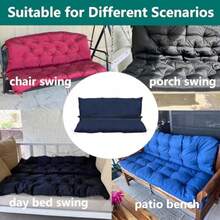 Swing Cushion Cover Replacement 47 X 40 Outdoor Porch Swing Cushions 2-3 Seater Replacement Cover With Ties And Buckle Waterproof For Outdoor Patio Porch Swing Cushions Tan - 譚 - 查看 7