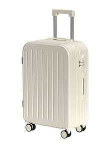 一件20吋硬殼大容量旅行箱 | 靜音萬向輪 + TSA 鎖/學習/情人節禮物 | 男女學生情侶通用 | 遊輪宿舍大學旅行必備 | 城市通勤、跨城火車、露營自駕、機場快線等，聖誕節出遊 - 白色 - 查看 2