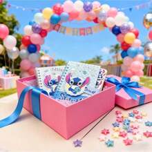 4pcs Stitch Themed Notebook Set - Mini Spiral Bound Blank Memo Pads, Office & Daily Use Notebooks & Stationery, Suitable For Rewards & Gifts - Square Coil - View 8