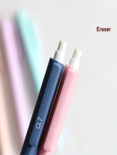 0.5mm/0.7mm Mechanical Pencil Set, 6 Colors Retractable Pencil Body, Lightweight & Comfortable Grip, Suitable For Writing & Drawing, 0.5/0.7mm Tip, School & Office Supplies, Student Learning Gift