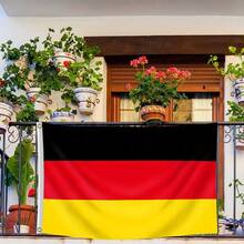 1pc Double Side Printed Germany Flag - Bright, UV Fade Resistant Polyester, Perfect For Outdoor Holiday Decoration & Enthusiastic National Pride! - German - View 4