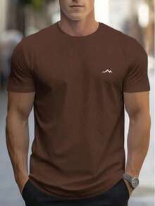 Everest Basic Men's T-Shirt - Marrón Mocha - Ver 1
