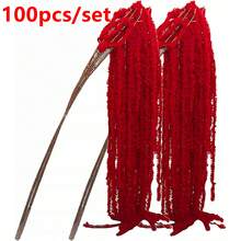 3/1 Bông Hoa Tử Đinh Hương Nhân Tạo Màu Đỏ Thẫm, Cây Treo Hình Giọt Nước Cho Cô Dâu, Hoa Giả Bằng Lụa Satin Dùng Để Trang Trí Đám Cưới, Hoa Cưới Màu Đỏ Thẫm, Bó Hoa Cưới Thác Nước, Thích Hợp Cho Phông Nền Đám Cưới, Trang Trí Khách Sàng, Tự Làm Cắm Hoa, Cắm Hoa Trang Trí Bình Hoa, Trang Trí Tường, Quà Tặng Ngày của Mẹ, Sinh Nhật, Tiệc Tùng (Hoa Nhân Tạo Chất Liệu Sợi) - màu đỏ tươi - Xem 10