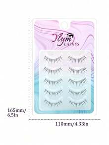 5对装，适合慵懒型，尖尾自然卷曲，浓密纤长，柔软交叉，超细不刺激，打造迷人卡通妆效，全条假睫毛，日常佩戴逼真自然，可重复使用。 - 查看 6