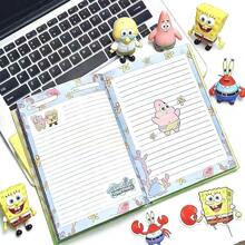 SpongeBob SquarePants 1pc New Arrival Cute  Hard Cover Notebook A5 Full Color Inner Pages Cartoon Stationery For Students - Multicolor - View 1