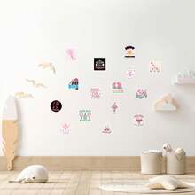 60 张粉色匹克球乙烯基贴纸，美观实用，适用于剪贴簿、日记本、保险杠、滑板、水瓶、头盔、水杯、汽车贴纸等。 - 隨機 - 查看 8