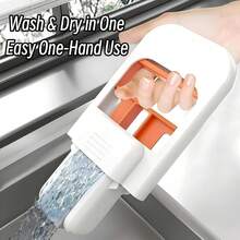 Mini Foldable Desktop Mop, Mini Sponge Mop, Handheld Self-Wringing Sponge Cleaning Tool, Dry & Wet Cleaning System, Suitable For Dining Table, Bathroom, Glass, Car, Restaurant - Water Absorption Brush - View 7