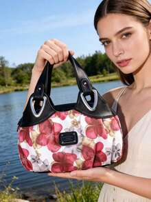 1个纯色多功能PU皮革手提单肩包，适合日常生活和工作 - 彩色 - 查看 10