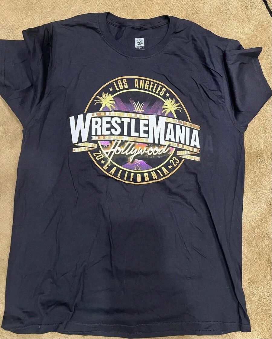 Wrestlemania T-Shirt Size Large - màu đen - Xem 1